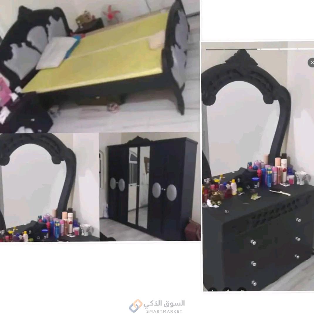 غرفه رووعه خشب سويدي اصلي شبه جديد مع الفراش